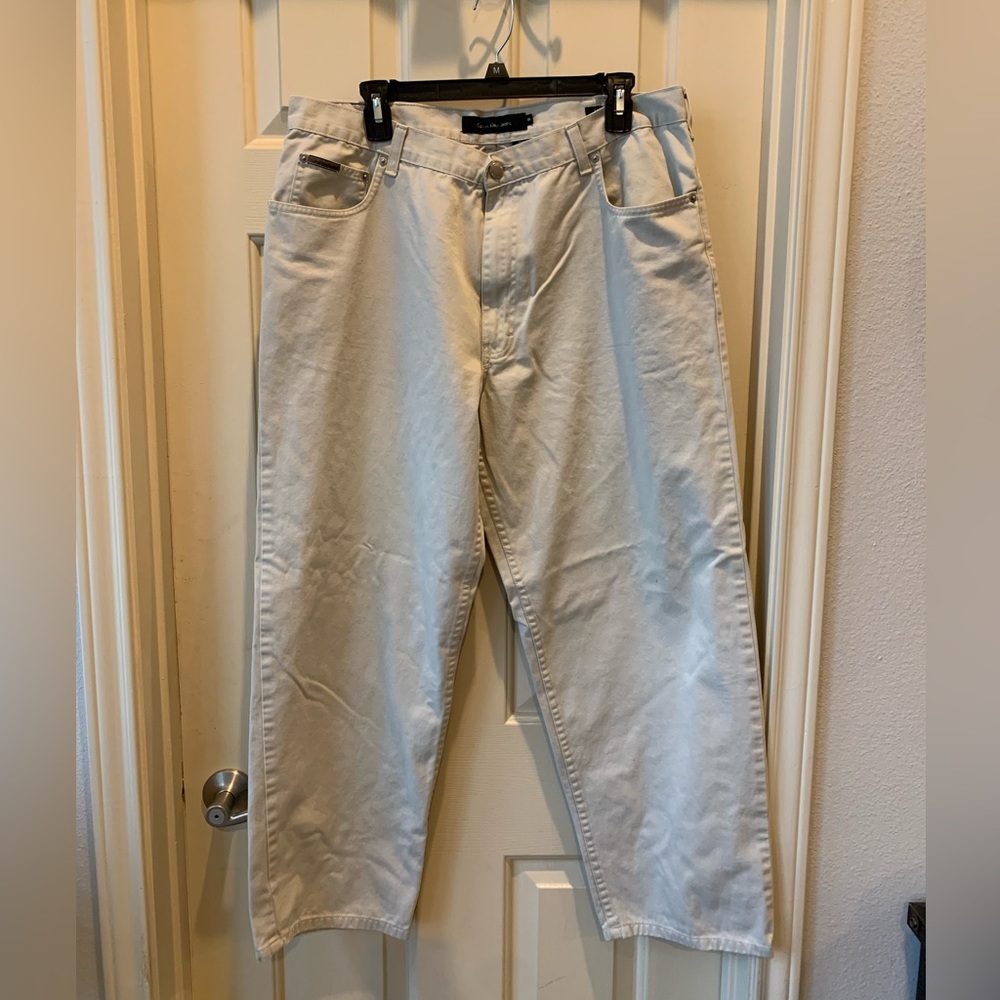 Men’s size 38 Calvin Klein khakis, good condition.
